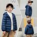Chaqueta de plumón ultraligera para niños y niñas: abrigo de invierno cálido con 95 % de plumón de pato blanco, capucha y nailon suave. Tallas: 100-170 cm._voghion.com