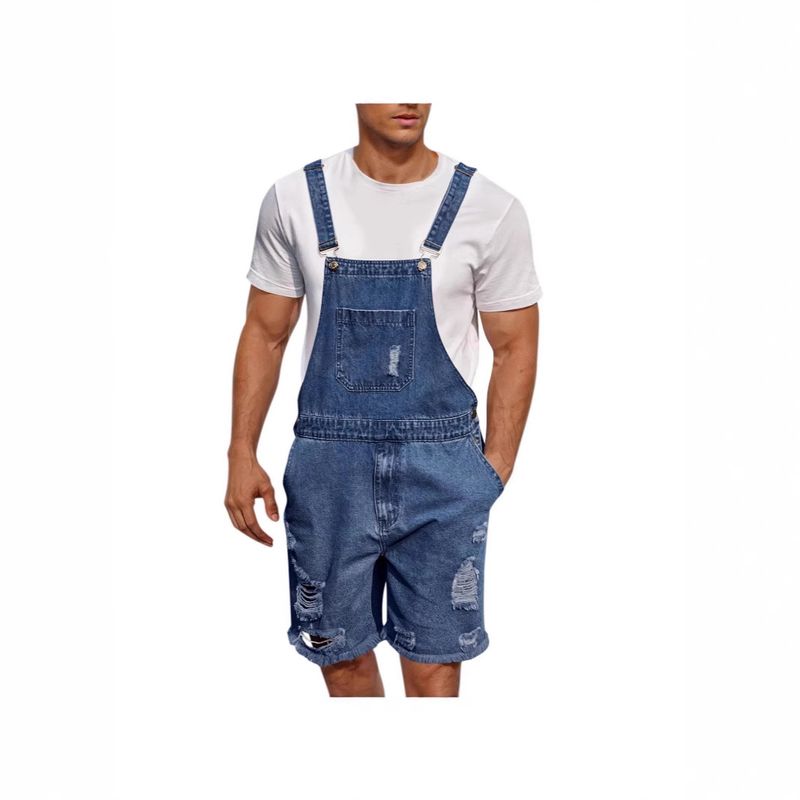 Men's Clothing Ripped Casual Denim Shorts Jeans_voghion.com