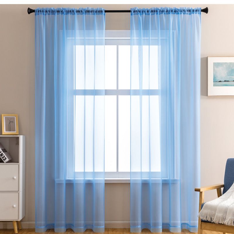 Transparente Vorhänge aus Polyester – Fenstervorhänge mit Stangentasche und Ösen oben (213,4 x 244,8 cm, lichtfilternd, wärmeisoliert, knitterfrei)​​_voghion.com