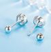 ORECCHINI A PERNO CON VITE E ZIRCONI IN ARGENTO STERLING, 6 mm, CON MONTATURA ROTONDA, REGALO PE63_voghion.com