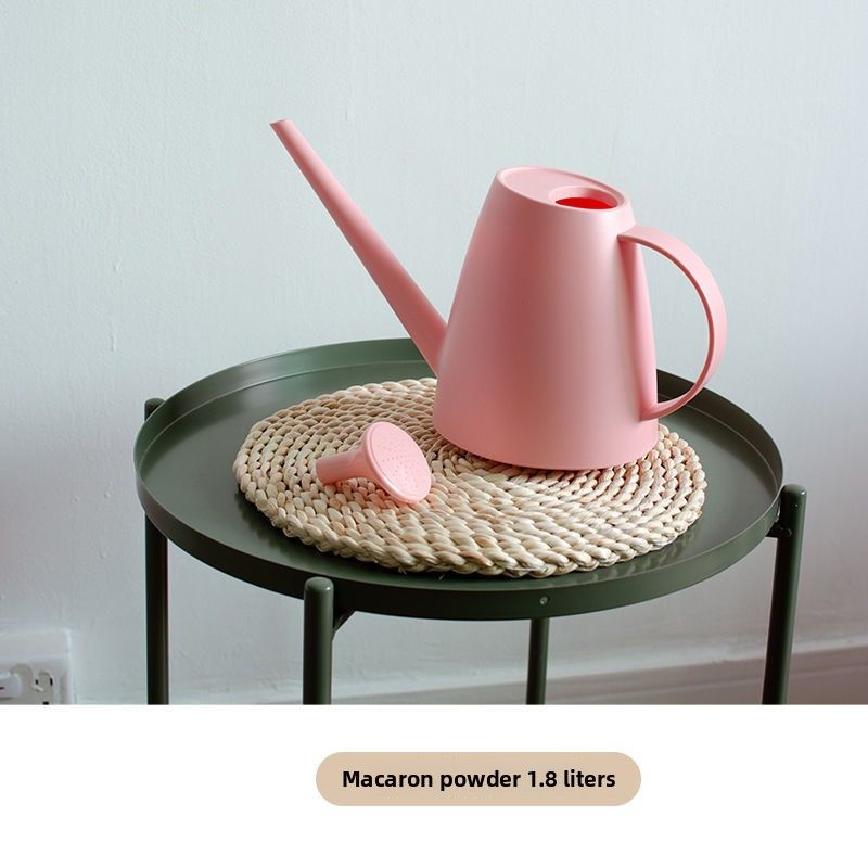 Macaron Frosted Pure Milky White Long Spout Guangyuan Household Flower Sprinkler Pot For Flowers And Vegetables Resin_voghion.com