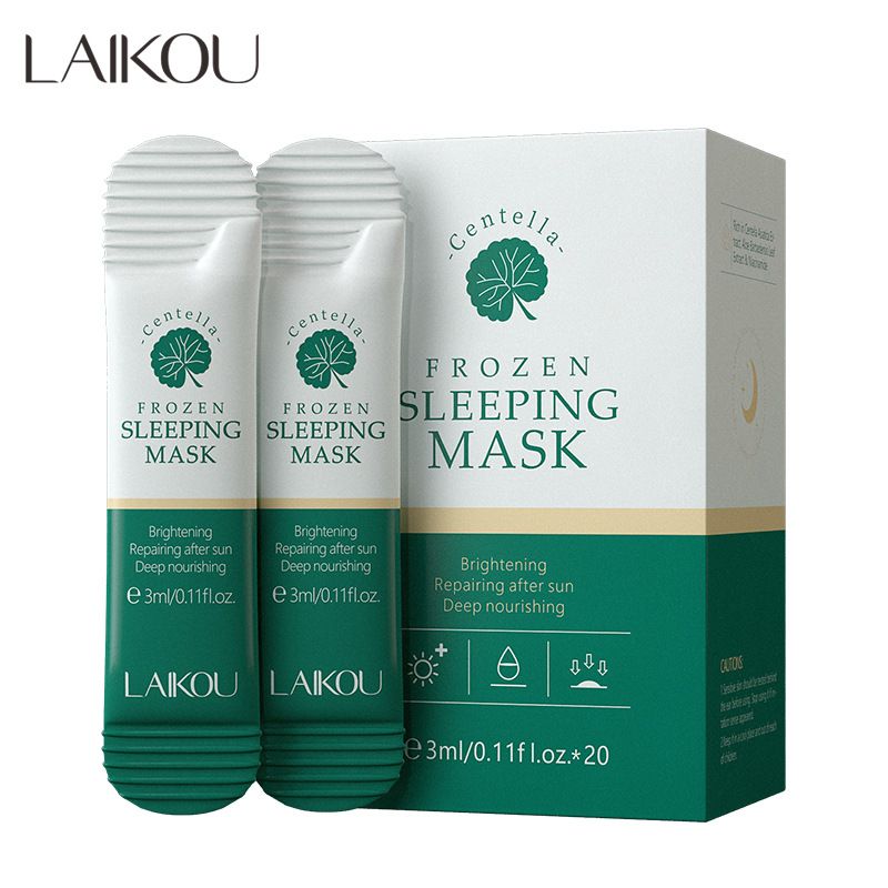 LAIKOU Centella asiatica 3ml × 20 packs of moisturizing, refreshing and sleeping facial mask skin care products_voghion.com