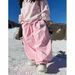 Wasserdichte Unisex-Skihose für Damen und Herren – Winddichte Snowboardhose mit Wärmeisolierung, leicht und strapazierfähig für Wintersport (Pink)_voghion.com