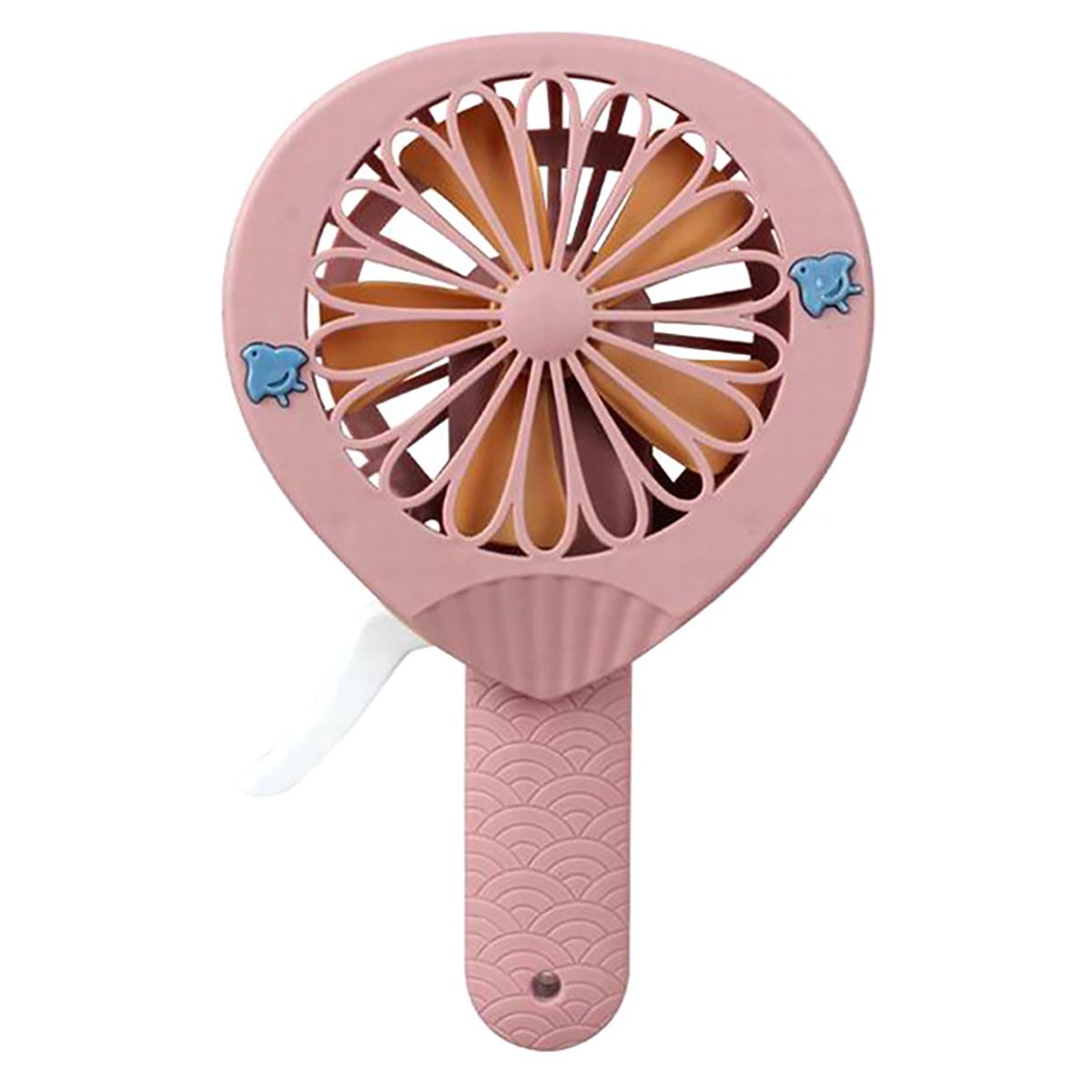 Jinleiou Mini Fan Silent Natural Wind Cute Cartoon Cat Shape Office Pocket Hand Press Fan For Daily Use_voghion.com