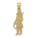 14k Fireman W/Hose Charm_voghion.com