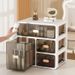 【 1589 People Collection 】 Cosmetics Storage Desktop Drawer Style Dust-proof Skincare Product Dressing Table Box, Large_voghion.com