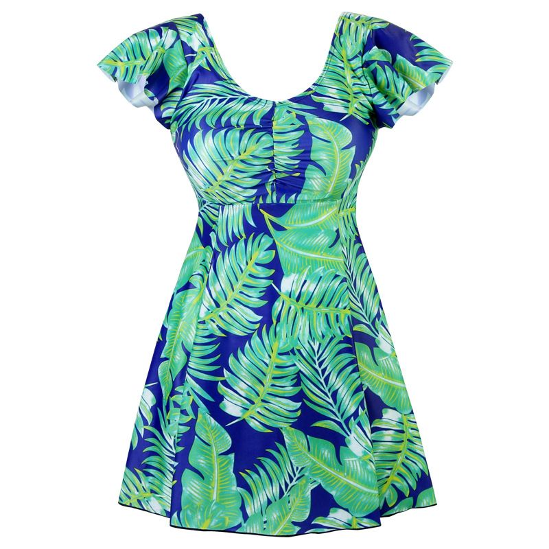 Ropa de mujer Nuevo traje de baño que cubre el vientre y luce delgado y conservador. Celebridad de Internet Ins Falda de una pieza de talla grande Fat M_voghion.com