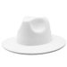 New French Style Solid Color Plain Hat For Men And Women, Simple Fedora, Jazz Hat, Elegant Wide Brim_voghion.com