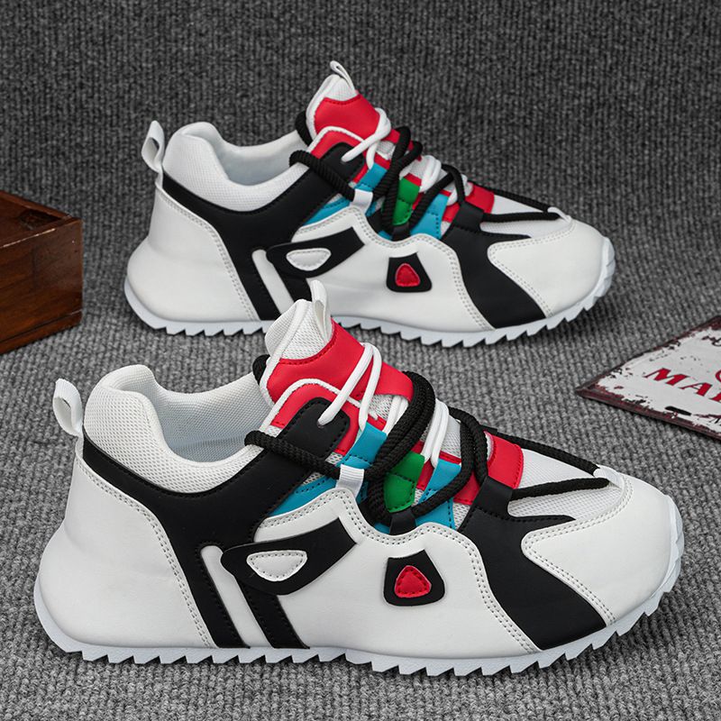 Chain Casual Sports Dad Thick Sole Elevated Men's And Women's Shoes_voghion.com