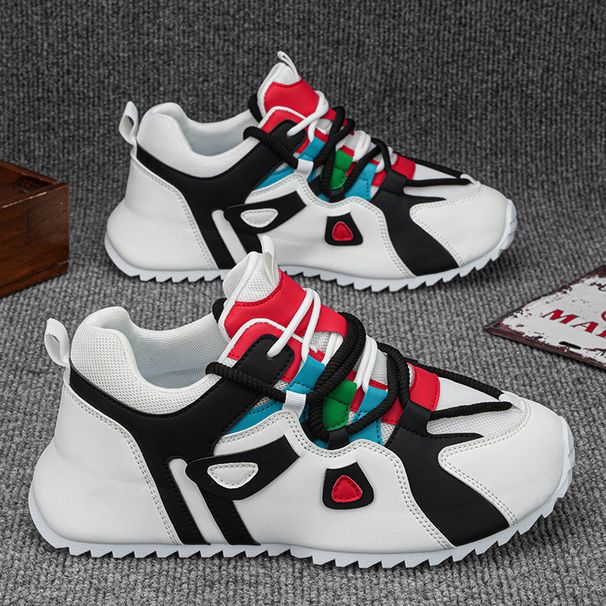 Chain Casual Sports Dad Thick Sole Elevated Men's And Women's Shoes_voghion.com