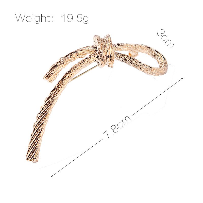 fashion sweet bow versatile rope braided pattern female cute temperament decoration anti exposure pin_voghion.com
