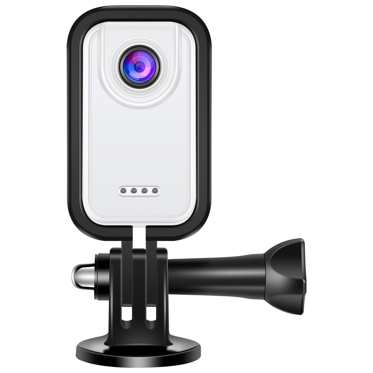 Caméra miniature 2K Ultra HD – Caméra corporelle portable idéale pour le vlogging, le sport et les aventures en plein air, grand angle de 170°, enregistrement en boucle_voghion.com
