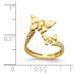 14K Polished & Textured Butterfly Toe Ring_voghion.com