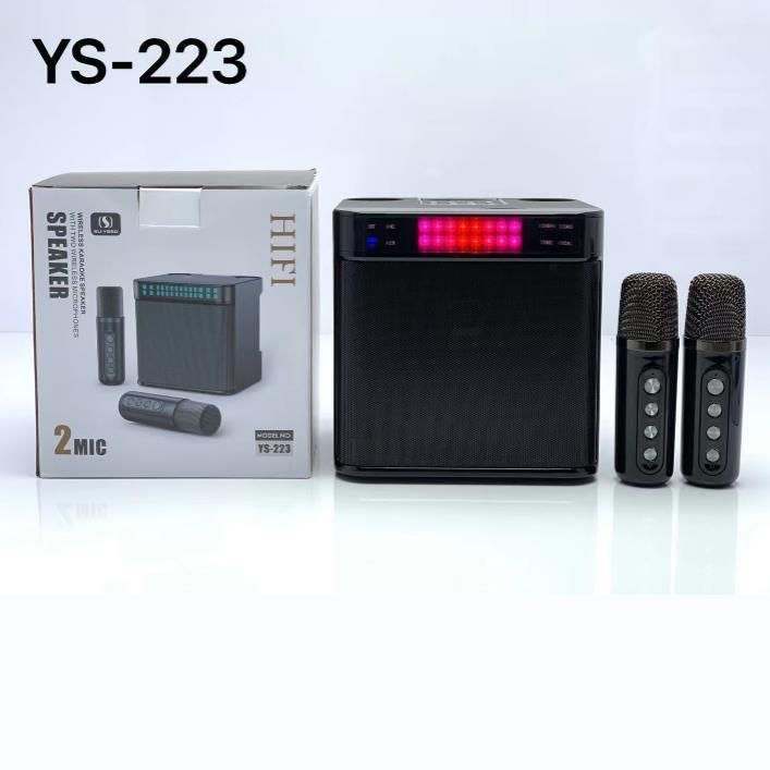 Przenośny głośnik Bluetooth z migającym światłem YS-223, z regulowanym dźwiękiem i wieloma połączeniami telefonicznymi ¥¥ Podwójna łączność bezprzewodowa_voghion.com