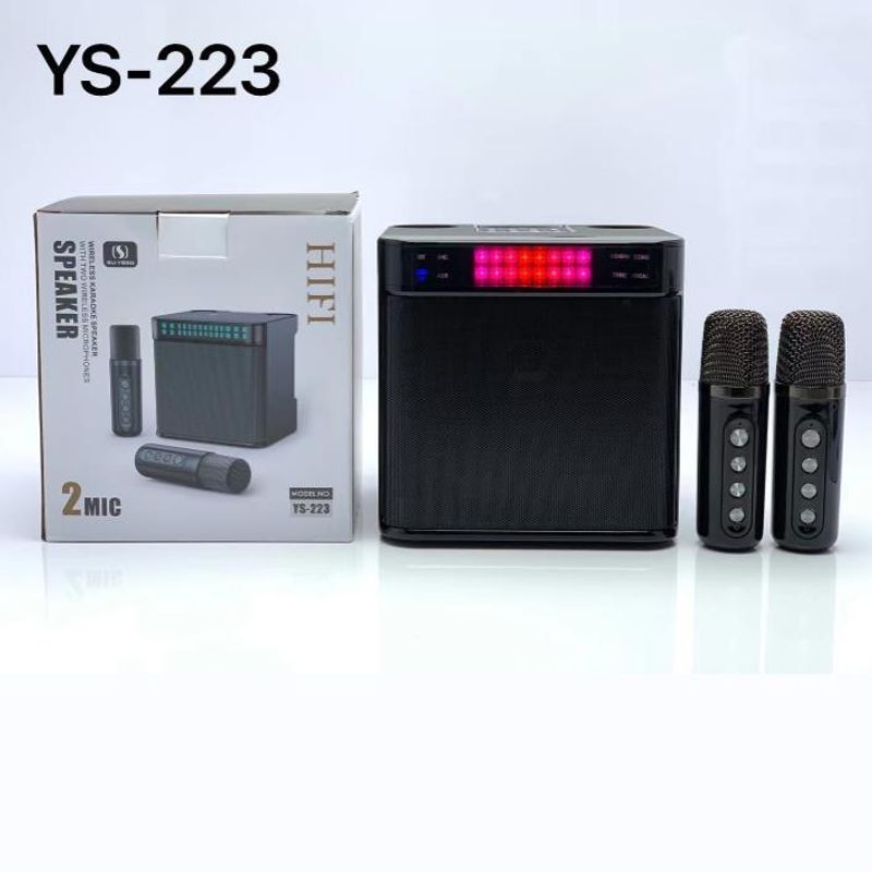 Flashing light portable Bluetooth speaker YS-223 with variable sound and multiple phone connections ￥￥ Dual wireless_voghion.com