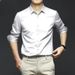 Spring And Autumn Style Men's Non-iron Long-sleeved Shirt, Comfortable And Breathable, Multi-color Optional, Non-pilling, High-grade Business Shirt_voghion.com