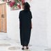 Bohemian Embroidered Cotton Maxi Dress – Oversized Beach Cover-Up, Flowy Tunic For Women, Plus Size Swim Wrap With Elegant Gold Embroidery_voghion.com