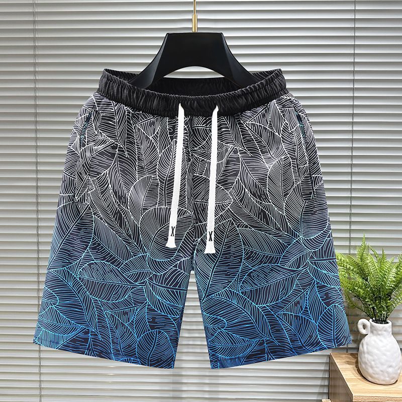 Shorts For Men's Summer Slim Drawstring Sports Loose Fitting Student Youth Outerwear Trendy Casual Shorts With A Five Point Beach_voghion.com
