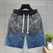 Shorts For Men's Summer Slim Drawstring Sports Loose Fitting Student Youth Outerwear Trendy Casual Shorts With A Five Point Beach_voghion.com
