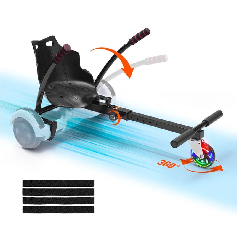 Frame Length Seat 10 Adjustable 8.5 Control Attachment 220 Hoverboards With 6.5 Lights Grips Hoverboard LBS For Load 8 And LED_voghion.com