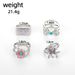 Nuovo set di anelli con ragnatela, fiore, farfalla e cavo, 4 pezzi_voghion.com