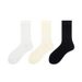 Chaussettes post-partum, mi-mollet en pur coton pour hommes et femmes, fines et tendance, style été, chaussettes unies noires et blanches_voghion.com