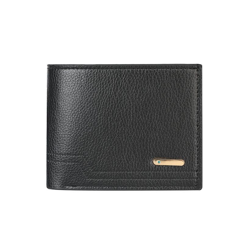 Herrenbrieftasche Kartenetuis Mode Lässig Litschi Print Brieftasche Mehrere Karten Große Kapazität Kurze Brieftasche_voghion.com
