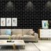 Minimalist Modern Siyah Tuğla Desenli Kendinden Yapışkanlı Su Geçirmez Çıkartmalar Oturma Odası Yatak Odası Nem Geçirmez PVC_voghion.com