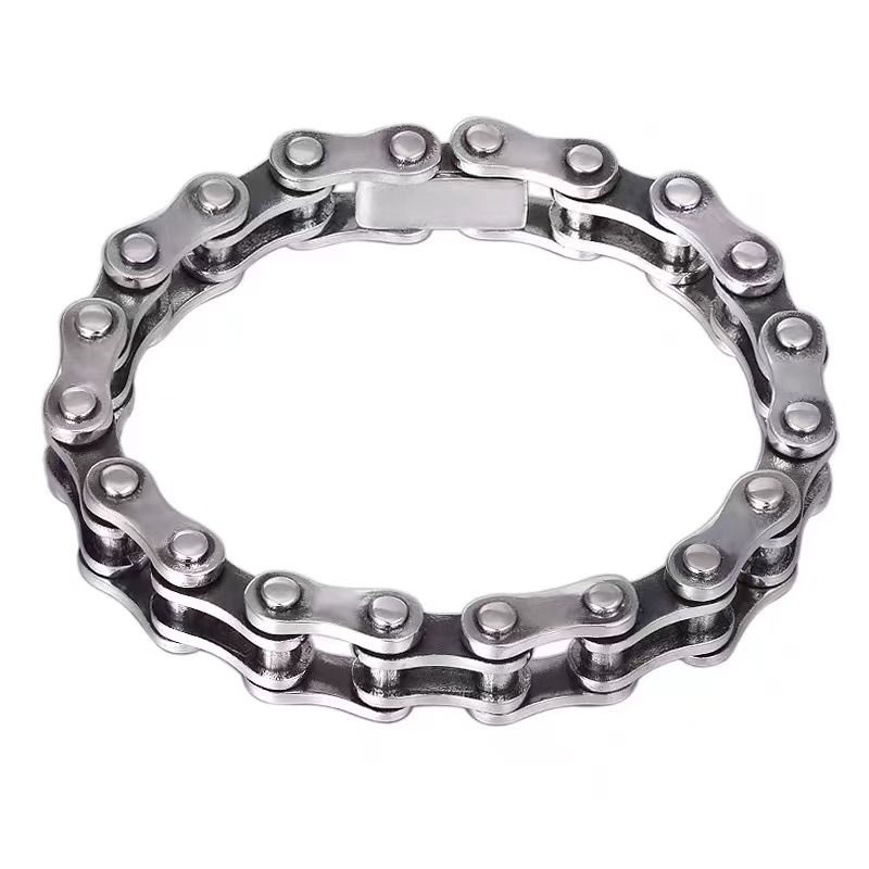 Motorcycle Chain S Pure Trendy Hip-Hop Disco Fashion Men's Jewelry Stylish Gift Dominant Thai Sier Bracelet_voghion.com