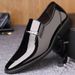 TerraStride Summer Pointed Toe Slip-On For Men Business Formal Shiny Leather Casual Breathable Wedding Groom Shoes Best Man 454647_voghion.com