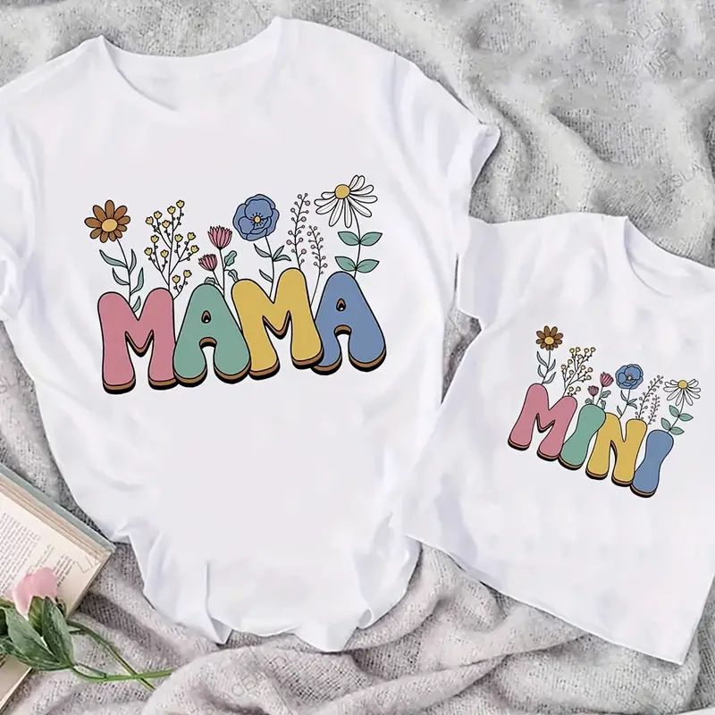 Mutter & Kinder Familie kleid sommer T-shirt tour foto auf mutter und tochter_voghion.com