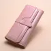 Free Shipping Designer Wallet High-quality New Women's Handbag Long Fashion Oil Wax Leather, Three Fold Draw With Key_voghion.com