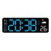Creative Weather Multifunctional Living Room Wall New Alarm Temperature Display Clock 6656_voghion.com