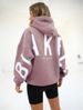 Damen-Sportmode, modischer Hoodie mit Buchstabenprint in großen Größen, lässiger, lockerer Pullover_voghion.com