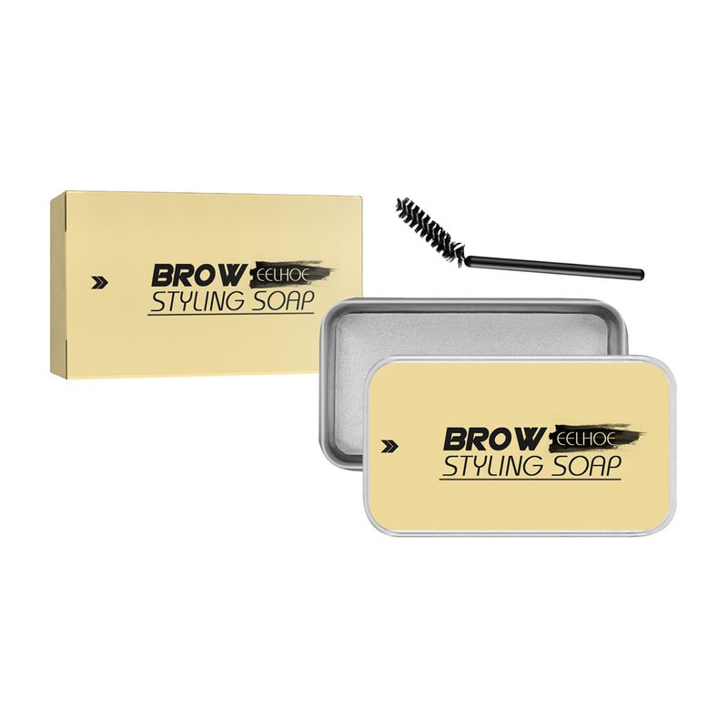 EELHOE Waterproof and Sweatproof Wild Natural Colorless Soap Stereoscopic Setting Long lasting Eyebrow Cream_voghion.com
