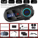 Zestaw słuchawkowy Bluetooth Cool Riding Treasure do motocykla z ekranem, pełny i półkask, długa żywotność baterii, wodoodporny_voghion.com