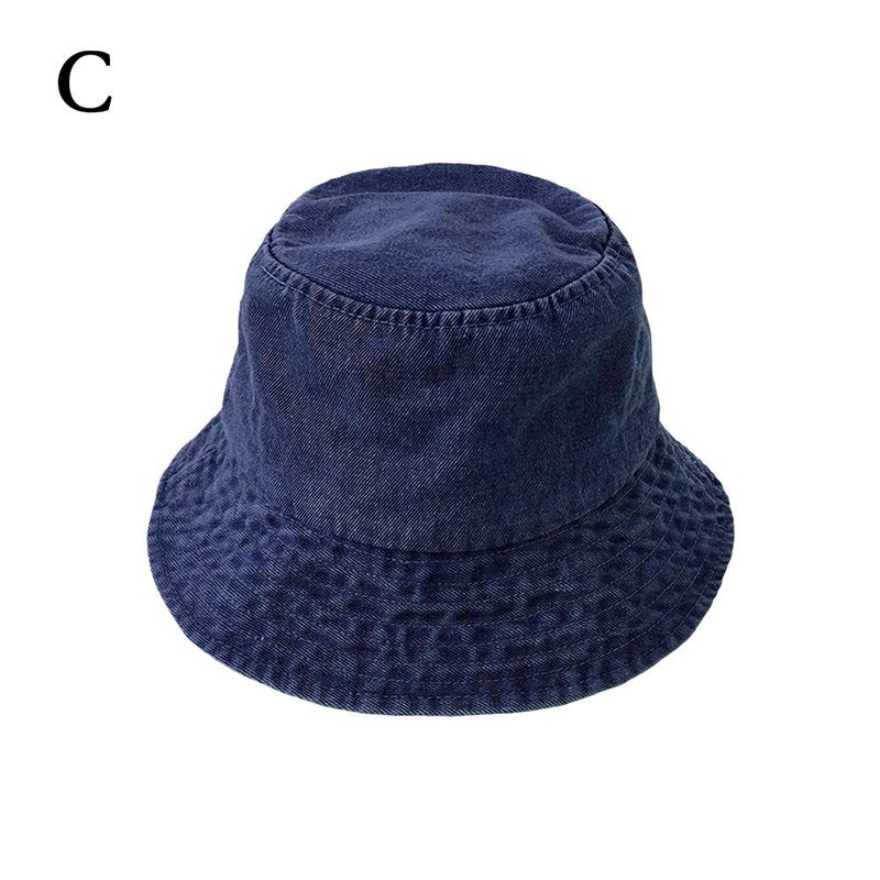 Hot Sale Outdoor Wide Brim Sunhat Women Summer Sun Visor Washed Cowboy Panama Fisherman Caps Unisex Retro Anti-UV Bob Bucket Hats_voghion.com