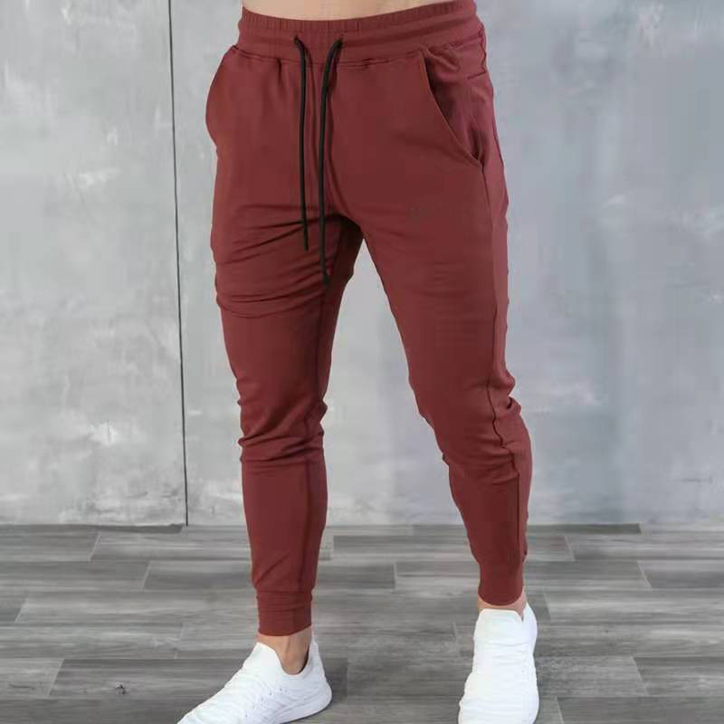 Meeste slim-fit fitness püksid ja pahkluu sukkpüksid_voghion.com