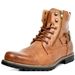HPIOPL Cross-border 3009 Ritter Metall Doppelreißverschluss Ritterstiefel Herren Lederstiefel Bikerstiefel 48 Übergröße_voghion.com
