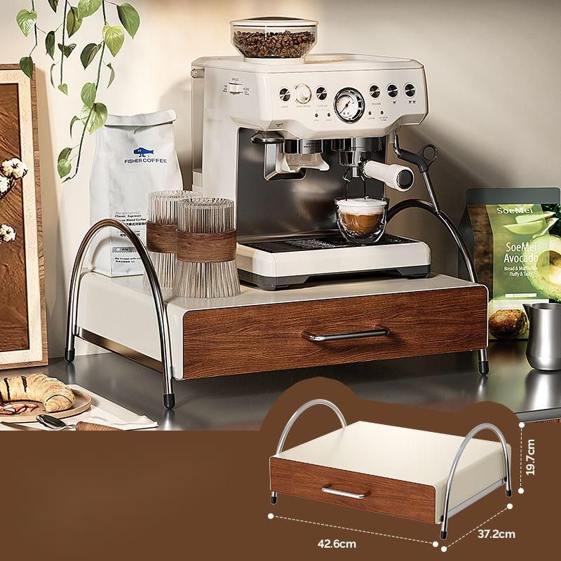 Stand Storage Desktop Floor Rack Organizer For Home Coffee Machine Holder_voghion.com