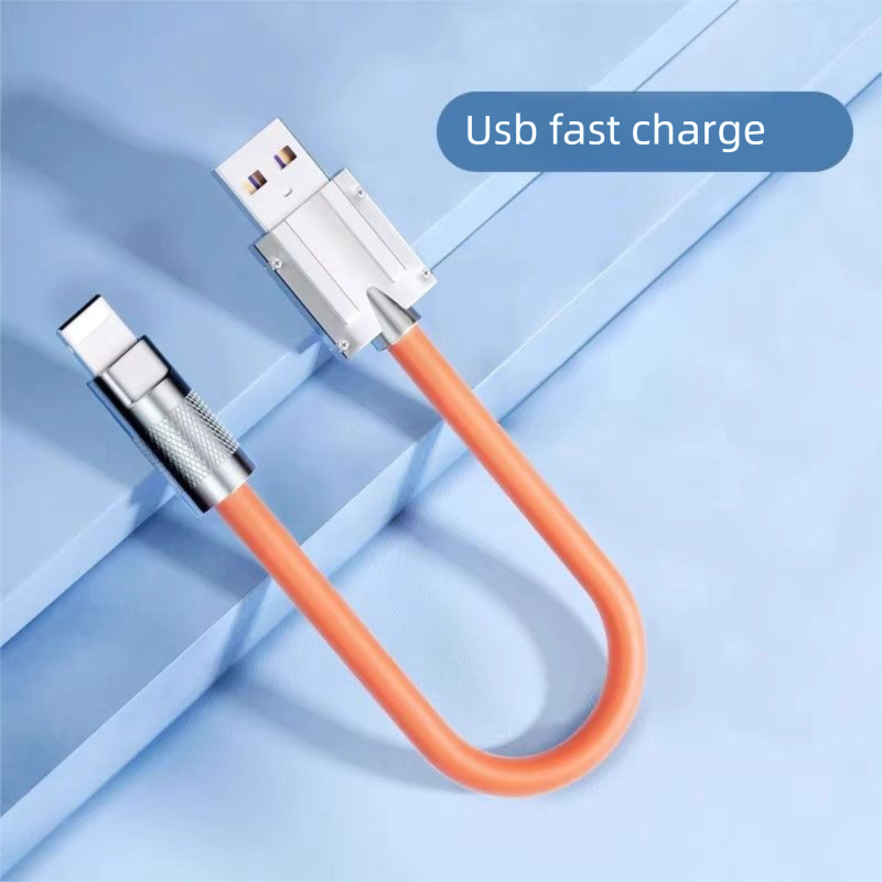 Car Charger 100W Super Fast Charging Data Compatible With Android Type-C IPhone Transmission Cable_voghion.com
