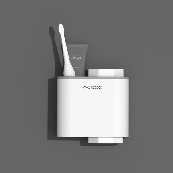 Wandmontierter Zahnbürstenhalter mit umgedrehtem Abtropfbecher, Aufbewahrungsgestell und Organizer für Badezimmeraccessoires, Zahnbürstenständer für Zuhause_voghion.com