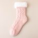 Women's Autumn And Winter Fleece Thickened Lamb Fleece Socks Warm Feet Home Sleeping Warm Socks Plush Floor Socks_voghion.com