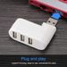 Universal Mini drehbarer 3-Port USB 3.0 Hub Hochgeschwindigkeitsdatenübertragung Splitter Adapter für Laptop MacBook Computer PC; 3-Port USB 2.0 Hub High Spee_voghion.com