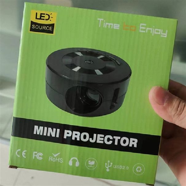 YT200 Portable Mini Micro HD Small Children's Mobile Phone Projector_voghion.com