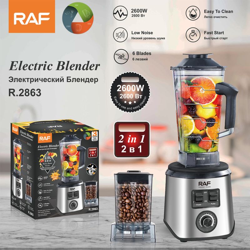 RAF EU Standard Multifunctional Soy Milk Food Processor Grinder Juicer Household Juice Maker_voghion.com