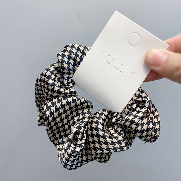 C165 Corée Dongdaemun nouveau bandeau pour gros intestin pied-de-poule version coréenne imprimé léopard bandeau élastique en caoutchouc de couleur tendance_voghion.com