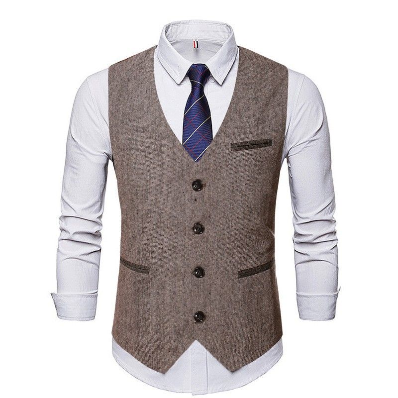 2024 Nueva colección de camisetas sin mangas de cuero de moda para hombre Chaleco casual para hombre_voghion.com