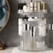 Elegant 360° Rotating Makeup Organizer With Crystal-Like Accents - High-Capacity Cosmetic Storage For Vanity_voghion.com