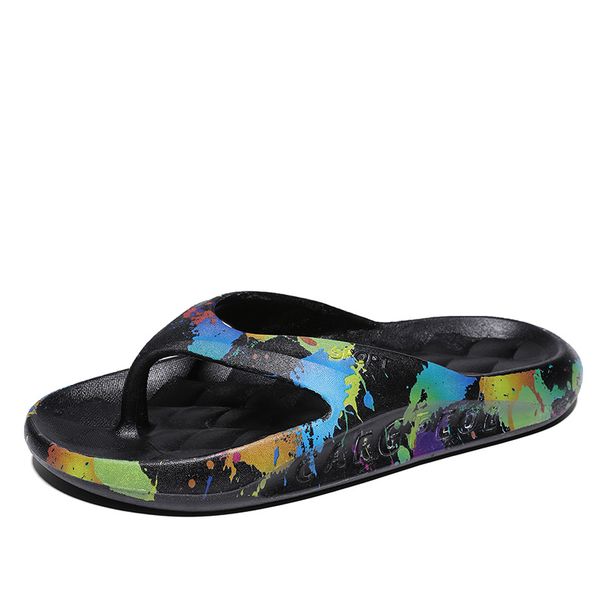 Vīriešu čības ar biezu zoli, īpaši mīkstas, neslīdošas, mīkstas putuplasta čības, paredzētas iekštelpu neslīdošām vasaras čībām._voghion.com